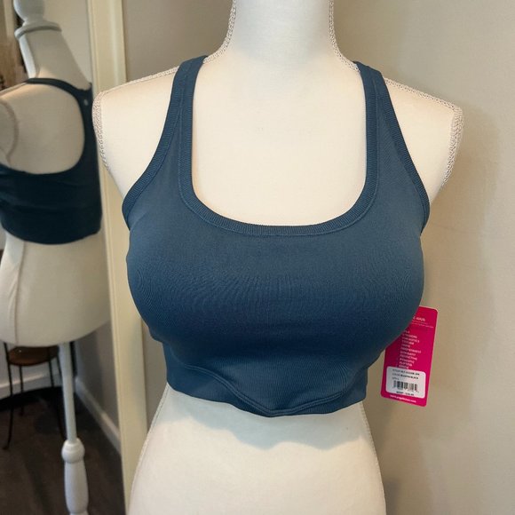 Yogalicious Other - NWT Yogalicious Blue Racerback Sports Bra, Size Large